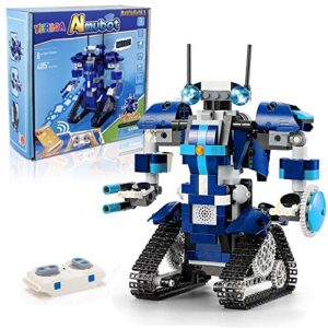 yerloa robot building kit for kids 6-12, remote & app control robot build a robot toys for kids 8-12, robotics kit stem projects for kids ages 8-12, gifts for 8 9 10 11 12 year old boys girls, 405 pcs