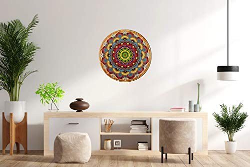 Jigsaw Puzzle 1000 Pieces for Adults. Colorful Round Mandala