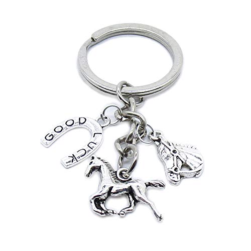 5 Pieces Keychain Keyring Jewellery Clasps Charms Suppliers SD7B9W Running Head Hoof Horse Horseshoe