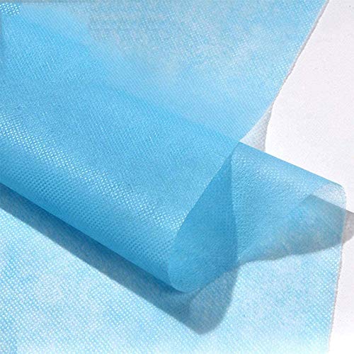 Disposable Waterproof Non-Woven Fabric Cloth，95% Polypropylene Fabric,DIY Handmade Material，Waterproof and Breathable Skin-Friendly and Soft (20M)