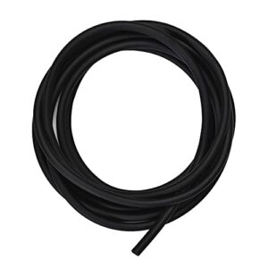 ALEGI Aquarium 3/16 inch Air Tubing 25 Feet with 40 Connections for Fish Tank, Terrariums and Hydroponics (25FT + 40Connections Black)