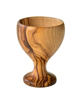 earthwood small olive wood communion cup, brown