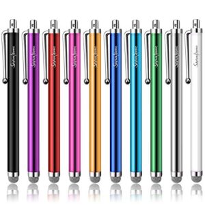 stylus pens for touch screens, stylushome 10 pack mesh fiber tip stylus pens for ipad iphone tablets samsung all precision capacitive universal touch screen devices