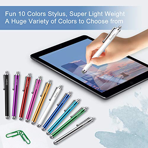 Stylus Pens for Touch Screens, StylusHome 10 Pack Mesh Fiber Tip Stylus Pens for ipad iPhone Tablets Samsung All Precision Capacitive Universal Touch Screen Devices