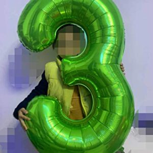 Green 8 Balloons,40 Inch Birthday Foil Balloon Party Decorations Supplies Helium Mylar Digital Balloons (Green Number 8)