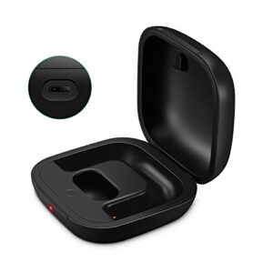 charging case replacement compatible with powerbeats pro with bluetooth pairing sync button & 700mah built-in battery (not include power beats earbuds) black