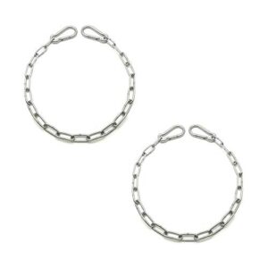 will's family store 20 inch stainless steel barn chain with carabiner for livestock gate latch 2 pack