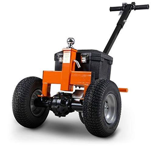 SuperHandy Trailer Dolly Electric Power 2800LBS Max Trailer Weight, 450LBS Max Tongue Weight, DC 24V 800W 12V 7Ah Powered Heavy Duty Commercial Jack Lever 2" Ball Mount Included