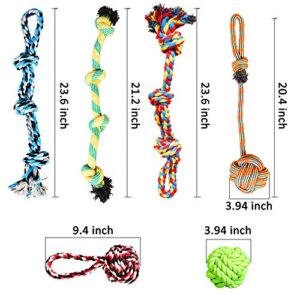 Youngever 6 Pack Large Dog Rope Toys, Dog Chew Toys, Dog Toys for Large, XL Large Dogs