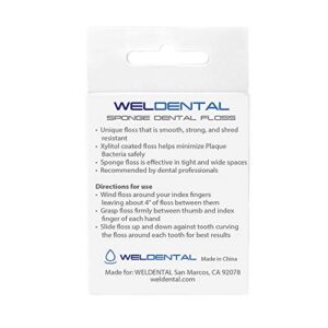 Weldental Xylitol Expanding Dental Floss 50m Available in Singles, 4-Packs, and 6-Packs