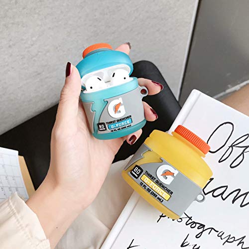 for 3D Airpods Pro Case, Funny Cute Design Silicone Cartoon Case Cover Compatible for Airpods Pro (Stylish Designer Designed for Girls and Womens) - Yellow Water Bottle