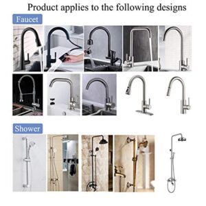 Faucet Shower Rod Assembled Kitchen Washing Sponge Holder Faucet Caddy Shower Soap Basket,Bright Silver Color