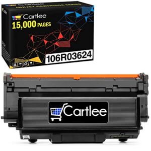 cartlee compatible toner cartridge replacement for xerox workcenter 3335 toner for 106r03624 high yield for workcentre workcenter 3335 3345 phaser 3330 - 15000 pages (black)