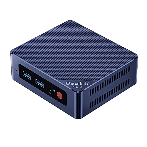 Beelink MINIS 12 PRO Mini PC with N100 Processor W-11 Pro, 16G DDR4, 500G SSD High Performance Business Mini Computer, WiFi6,BT5.2,Dual HDMI Ports