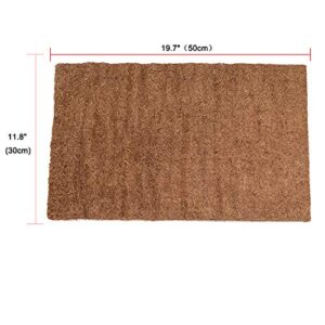 Hamiledyi Reptile Carpet Natural Coconut Fiber Tortoise Carpet Mat for Pet Terrarium Liner Reptile Supplies for Lizard Snake Chamelon Turtle Bedding Bunny Rabbit Mat（4 pcs）