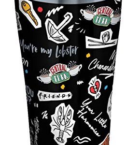 Tervis Triple Walled Friends Collage Insulated Tumbler Cup Keeps Drinks Cold & Hot, 20oz Legacy, Stainless Steel