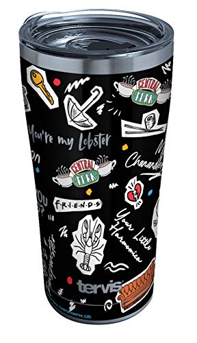 Tervis Triple Walled Friends Collage Insulated Tumbler Cup Keeps Drinks Cold & Hot, 20oz Legacy, Stainless Steel