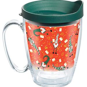 Tervis Christmas Gnomes Pattern Holiday Made in USA Double Walled Insulated Tumbler Cup Keeps Drinks Cold & Hot, 16oz Mug, Classic