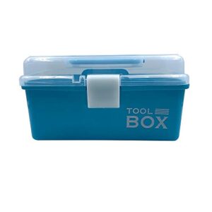 tool box clear plastic organizer box,multiple compartment and application,bead letter board brand fishing tackle storage container etc (213-5c-blue)