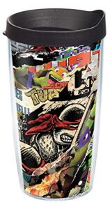 tervis made in usa double walled nickelodeon™ - teenage mutant ninja turtles insulated tumbler cup keeps drinks cold & hot, 16oz, collage