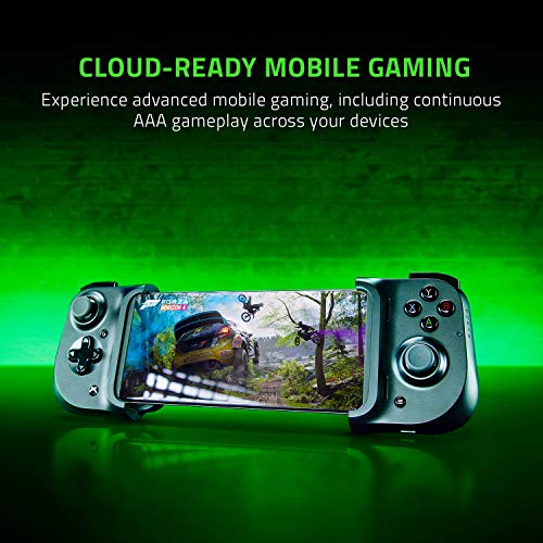 Razer Kishi for Android - Smartphone Gaming Controller (USB-C Connection, Ergonomic Design, Individual Fit for Mobile Phones, Analog Stick, Ultra Low Latency) Black