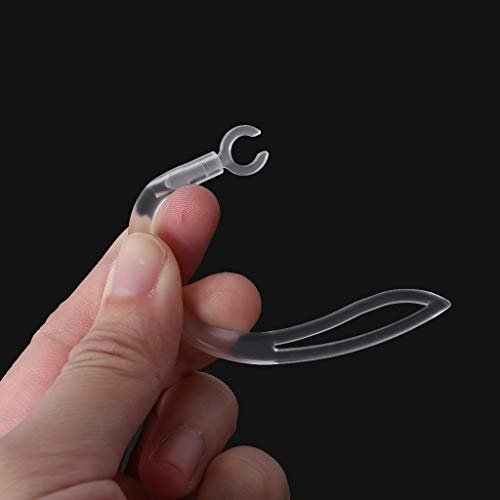 KANGneei Ear Hook Loop Clip,6mm Bluetooth Earphones Transparent Soft Silicone Ear Hook Loop Clip Headset