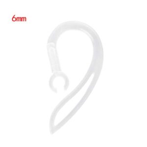 KANGneei Ear Hook Loop Clip,6mm Bluetooth Earphones Transparent Soft Silicone Ear Hook Loop Clip Headset