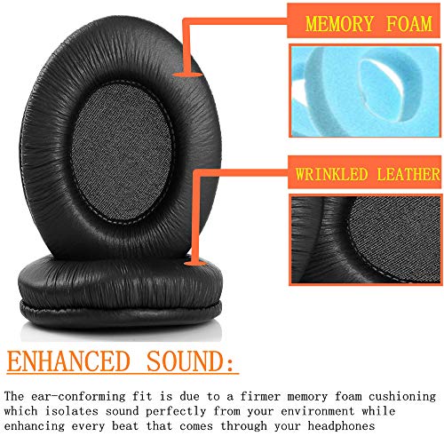 1 Pair Replacement Ear Pads Cushions Compatible with JVC HA-NC80 HA-NC120 HA-S400B HA-S400 Wireless Headphones Earmuffs