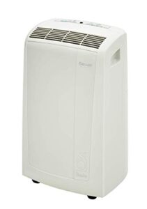 de'longhi 3-in-1 portable air conditioner, dehumidifier & fan + remote control & wheels, 400 sq ft, large room, 6000 (doe) / 10000 btu (ashrae), white, pacn250gn (renewed)
