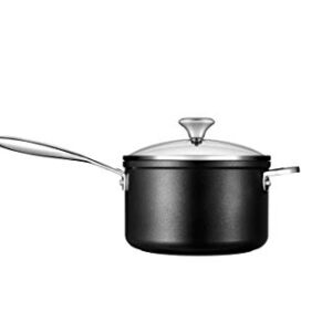 Le Creuset Toughened Nonstick PRO Saucepan With Glass Lid, 3 qt.