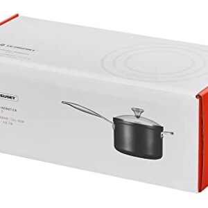 Le Creuset Toughened Nonstick PRO Saucepan With Glass Lid, 3 qt.