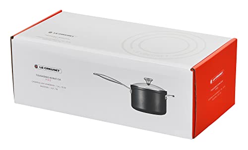 Le Creuset Toughened Nonstick PRO Saucepan With Glass Lid, 3 qt.