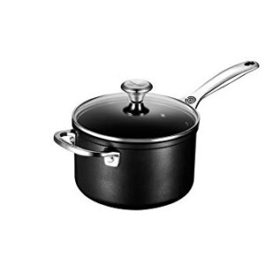 Le Creuset Toughened Nonstick PRO Saucepan With Glass Lid, 3 qt.