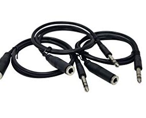 Your Cable Store 3 Pack 3 Foot 1/4 Inch Stereo Headphone Extension Cables