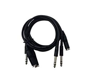 Your Cable Store 3 Pack 3 Foot 1/4 Inch Stereo Headphone Extension Cables