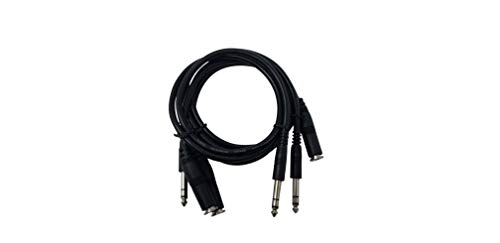 Your Cable Store 3 Pack 3 Foot 1/4 Inch Stereo Headphone Extension Cables