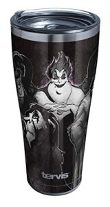 tervis triple walled disney villains insulated tumbler cup keeps drinks cold & hot, 30oz, group