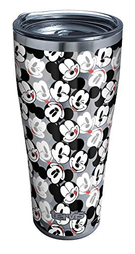 Tervis Triple Walled Disney® - Mickey Expressions Insulated Tumbler Cup Keeps Drinks Cold & Hot, 30oz, Stainless Steel