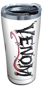 tervis triple walled marvel - venom insulated tumbler cup keeps drinks cold & hot, 20oz - stainless steel, venom classic