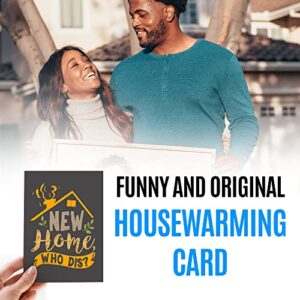 Original and funny housewarming card with envelope for party (perfect for men or women) | Fun congratulatory card for a new homeowner | Unique present for son, daughter, best friend