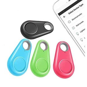 kuttxras smart key finder pet tracker wireless anti lost alarm sensor bidirectional positioning for kids，forgetful and old people-4 pack with detailed instructions for use
