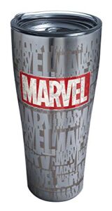 tervis marvel logo triple walled insulated tumbler, 1 count (pack of 1), stainless steel