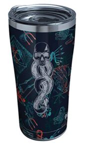 tervis triple walled harry potter - dark art collage insulated tumbler cup keeps drinks cold & hot, 20oz, stainless steel