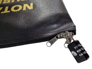 Black Notary Bag Lock