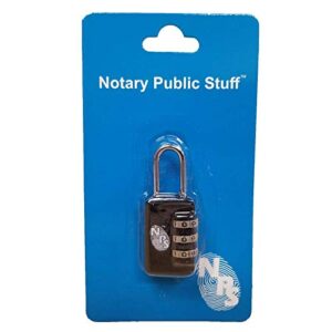 Black Notary Bag Lock