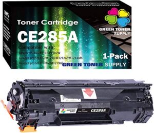 (single pack) compatible for hp 285a ce285a 85a toner cartridge (hp85a, pack of 1) used for hp laser jet pro p1102w p1109w m1212nf m1217nfw printer, sold by gts