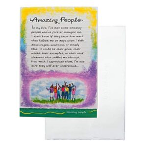 blue mountain arts greeting card “amazing people” is a perfect birthday, christmas, or “thinking of you” card for someone you appreciate more than you could say, by ashley rice, wc401