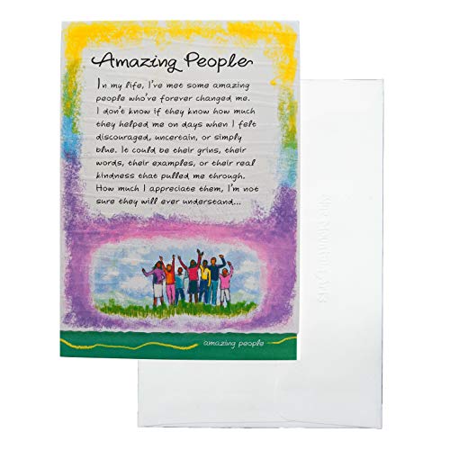 Blue Mountain Arts Greeting Card “Amazing People” Is a Perfect Birthday, Christmas, or “Thinking of You” Card for Someone You Appreciate More Than You Could Say, by Ashley Rice, WC401