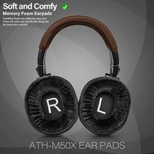 Arctis Ear Cushions - Velour Earpads Compatible with Arctis 7/5/3/1, Arctis Pro, Arctis 9X, Arctis 7X, Arctis 7P, G PRO X, RIG 800 Series, BlackShark V2 X, ATH M50X, M40X, MDR-7506 Headphones