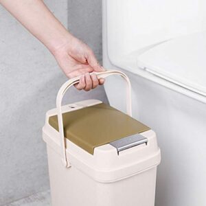 Quoqunshop Waste Recycle Bin/Wastebasket Tea Tray Waste Water Barrel Plastic Tea Residue Barrel Household Tea Filter Drainage Bucket Fashion Trash Can Large Size 10L Kitchen Trash Cans/Bin